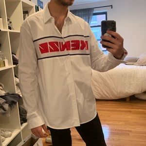 Mens Kenzo White Shirt